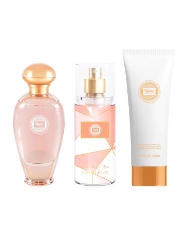 Hybrid & Company Women Viva Luck Rose 3 Pcs Gift Set 50ml-Perfume&100ml-Mist&80ml-Shower Gel - Buy Online on GoSupps.com