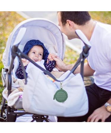 Eteslot Pacifier Holder Case | Silicone Baby Pacifier Storage Box with Carabiner | Stroller & Outdoor Use - Buy Online on GoSupps.com