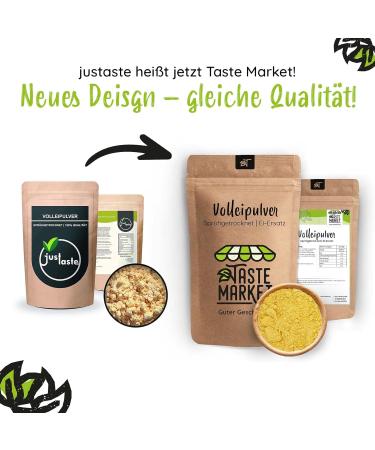 Buy 2 x 500g Whole Egg Powder | Premium Scrambled Eggs & Baking | Egg Substitute Spray Dried | 1 kg | TASTE MARKET - Buy Online on GoSupps.com
