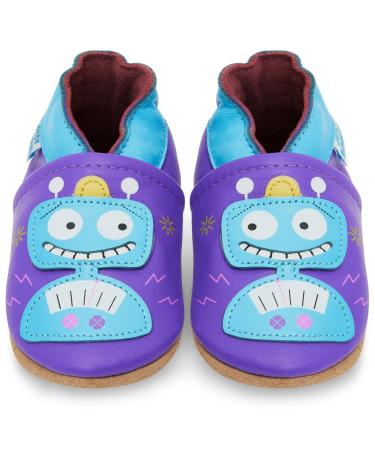 Baby Shoes with Soft Sole - Baby Girl Shoes - Baby Boy Shoes - Leather Toddler Shoes - Baby Walking Shoes 6-12 Months Robot