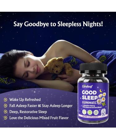 careleaf Non-Melatonin Sleep Aid Gummies with Free Ashwagandha Gummies - Buy Online on GoSupps.com