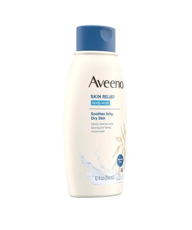 Aveeno Skin Relief Fragrance-Free Body Wash - 12 oz | Soothing & Hydrating - Buy Online on GoSupps.com
