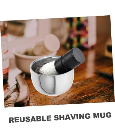 Minkissy Men's Shaving Bowl Set - Premium Razor Cup & Soap Dish with Aluminum Sandpaper - Perfect Grooming Equipment for Smooth Shaves - Buy Online on GoSupps.com