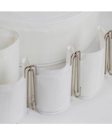 MJMP Pleat Tape for Curtain Heading Vintage Style Small Size(10Yard White) white 2.8in X 10Yard - Buy Online on GoSupps.com