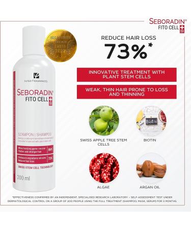 SEBORADIN FITO CELL Hair Shampoo for Stronger Hair 400 ml Hair Loss and Regrowth Swiss Technology Stem Cells Phytocelltec Malus Domestica Hair & Scalp Treatment Hair Care Hair Products 400 ml (Pack of 1) - Buy Online on GoSupps.com