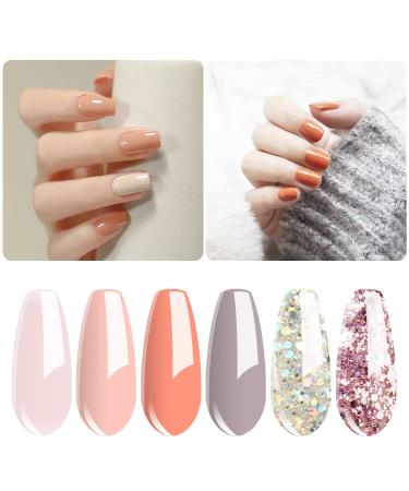 VISHINE 40W UV-LED Nail Lamp & Gel Nail Polish Set - 6 Gel Colors Base & Top Coat - Professional Nail Art Tools for Manicure - Buy Online on GoSupps.com