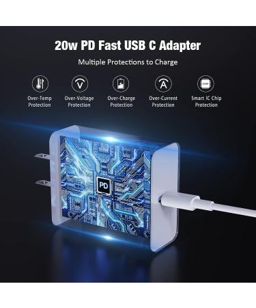 20W PD Magnetic USB C Watch Charger for iPhone & Apple Watch | 2 in 1 Portable Cord - White | Compatible with iWatch Series 8 7 6 SE 5 4 - Buy Online on GoSupps.com