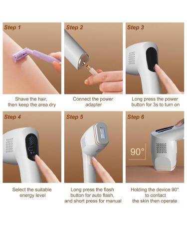 IPL Hair Removal Device for Women - Unlimited Flashes 2 Attachments for Facial Bikini Armpits & Whole Body - Corded Function - Buy Online on GoSupps.com