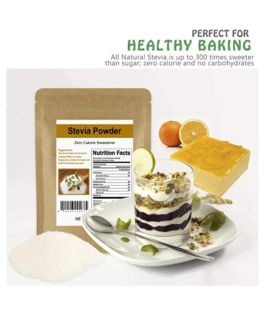 CCnature Stevia Powder Extract 4oz - Natural Zero Calorie Sweetener - Buy Online on GoSupps.com
