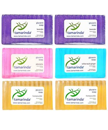 Glycerin Soap - 6 Bar Floral Collection