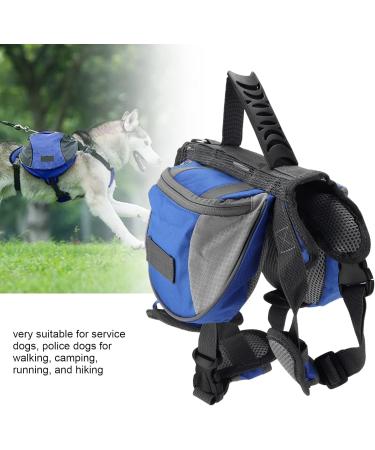 Cyrank Dog Backpack Harness Dog Vest Dog Saddlebag Dog Hiking Backpack Dog Harness with Pockets for Small Medium Large Dog(M) - Buy Online on GoSupps.com