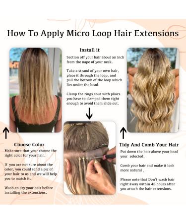 Premium Real Hair Extensions - 100 Strands Micropoint 0.5g each 35.6 cm Jet Black Brazilian Remy Hair - Buy Online on GoSupps.com