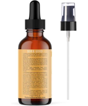 Carrot Seed Oil (Daucus Carota) 60ml Organic Cold-Pressed Rich in Vitamins A & E Ideal for Skin Rejuvenation Hair Luster Natural Born Oils. 60 ml (Pack of 1) - Buy Online on GoSupps.com