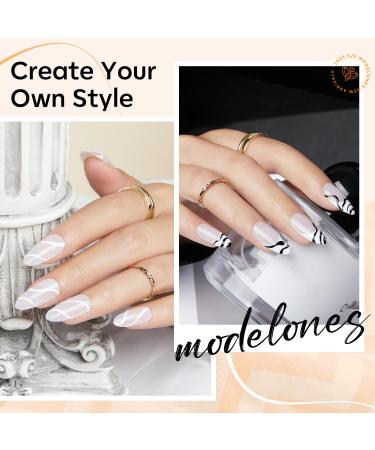 Modelones Nail Art Brushes Set - Super Fine Thin Liner Brushes (7/11/15/20mm) for Gel Nail Art & Design - Perfect Gift for Women - Buy Online on GoSupps.com