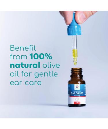 Medi Grade Olive Oil Ear Drops 10ml - Natural Wax Removal for Blocked Ears - Softens & Removes Hardened Buildup - With Pipette Dropper - Buy Online on GoSupps.com