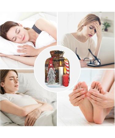 Hot Water Bottle with Cover - Christmas Warmth & Pain Relief for Kids & Adults | 2L Heat Pack - Buy Online on GoSupps.com