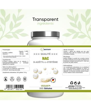 NAC N-Acetyl-Cysteine 365 Capsules For 12 Months Pill Box Included High Dosed Vegan Premium Quality Antioxidant & Detoxifying Made in Germany - Buy Online on GoSupps.com