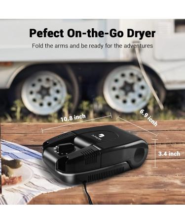 Dr. Prepare Boot Dryer & Warmer with Heat Blower - Portable, Adjustable Rack & Timer for Shoes, Gloves, Hats & Ski Boots - Buy Online on GoSupps.com