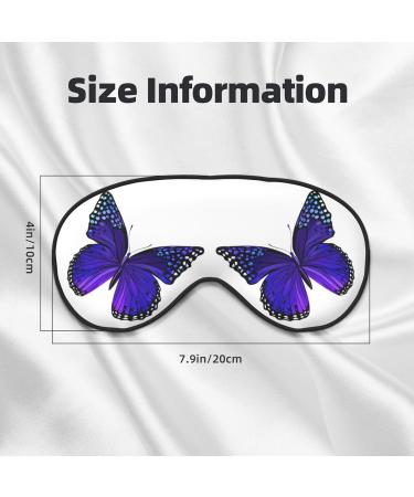 Premium Purple Butterfly Sleep Mask for Better Sleep | Reusable Soft Blackout Eye Masks for Women & Men | Ideal for Travel Camping & Gift Giving - Buy Online on GoSupps.com