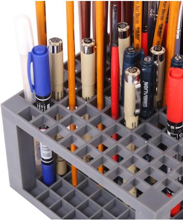 TRANSON Paint Brush Holder Organizer - 96 Slot Desk Caddy for Pens, Pencils, Brushes, Markers - Buy Online on GoSupps.com