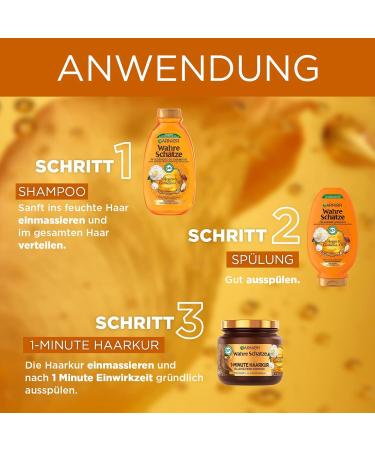 Buy Garnier True Treasures Nourishing Oil Shampoo (Argan & Camellia Oil) - 3 x 250 ml | Intense Shine & Smoothness | International Shipping Available - Buy Online on GoSupps.com