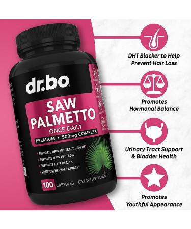 Saw Palmetto for Women Hair Loss - DHT Blocker & Bladder Control Supplement - Buy Online on GoSupps.com