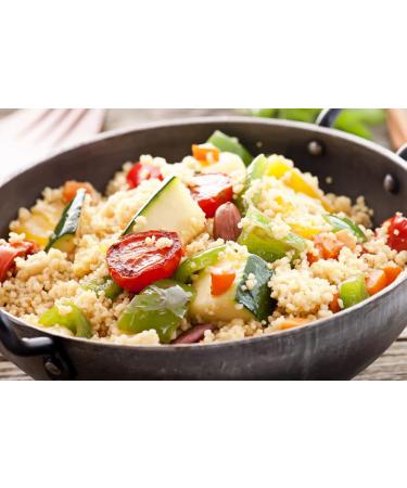 Jeske Sports Supplies Tasty Pott Bio Couscous whole wheat I side dish cooking I couscous salad I vegan cuisine I rice alternative I salad I rich in fiber I in bag 1000 g - Buy Online on GoSupps.com