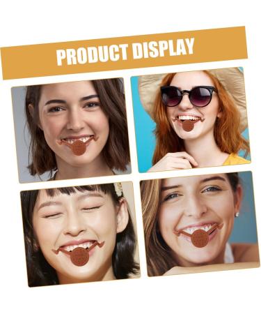 NUOBESTY Lot de 2 Appareils d'Exercice Facial en Silicone Marron pour Correction du Sourire R glage de Force Cr ateur de Fossettes Naturelles Outil d'Entra nement du Sourire pour Usage - Buy Online on GoSupps.com