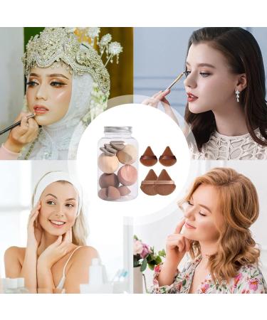 Powder Puff 14 Powder Puff Reusable Velvet Powder Puff with Strap Triangle Powder Puff Soft Cosmetic Foundation Powder Sponge Cushion Puff Resuable Foundation Sponge With Strap forDry Makeup Light Coffee - Buy Online on GoSupps.com