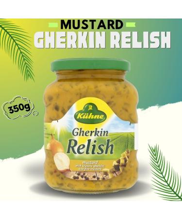 Kuhne Pickle Gherkins Pick N Mix | Choose From 5 Flavours |Sweet & Sour Red Cabbage Relish - Mustard Relish - Sweetwith Sweet& Sour- Pack of 2 - Buy Online on GoSupps.com