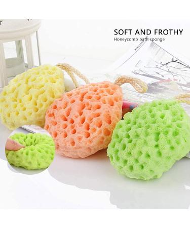 Glosoni Body Bath Sponge 3-Pack | Soft & Gentle Shower Sponge for Clean Refreshing Bathing - Buy Online on GoSupps.com