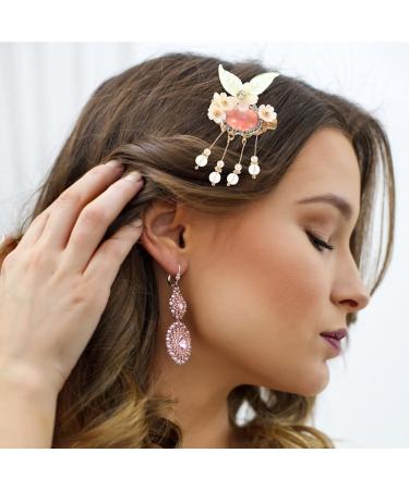 1 Pair Pearl Tassel Hair Clip Flower Hair Clip Hair Barrettes for Women Flower Barrettes Clips Pearl Hair Accessories for Women Tassel Hairpin Bride The Flowers Decorate Acrylic - Buy Online on GoSupps.com