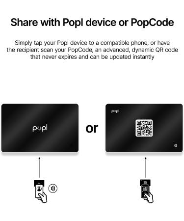 Popl Metal Digital Business Card - Smart NFC Networking Card - Tap to Share - Metal Black - Buy Online on GoSupps.com