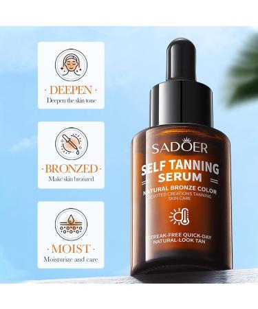 Buy Natural Tanning Face Drops - Self Tanning Solution for Face & Body Easy Control Stripless - Shop Internationally - Buy Online on GoSupps.com