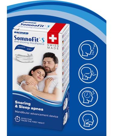 Somnofit -S Anti-Snoring Orthosis Flexible and Thermoformable Dental Gutter Patented Design Great Comfort Mandibular - Buy Online on GoSupps.com