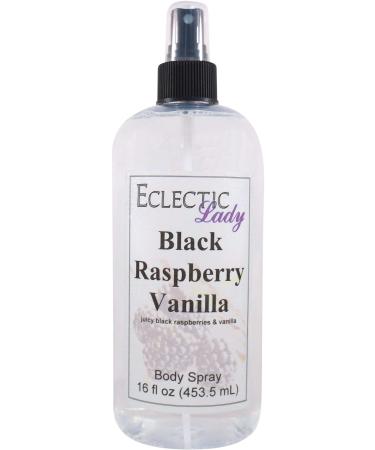 Black Raspberry Vanilla Body Spray (Double Strength) 16 ounces Body Mist for Women with Clean Light & Gentle Fragrance Long Lasting Perfume with Comforting Scent for Men & Women Cologne with 16 Fluid Ounces (Double Strength)