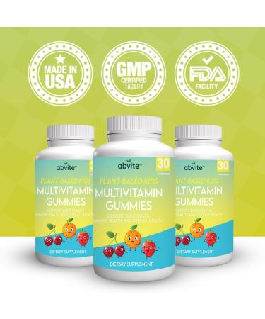 Kids Multivitamin Gummies Plant-Based Daily Kids Gummy Vitamins with A, C, D, E, B3, B6, B12, Biotin & Inositol Non-GMO, Gluten-Free 30 Count (30-Day Supply) - Buy Online on GoSupps.com
