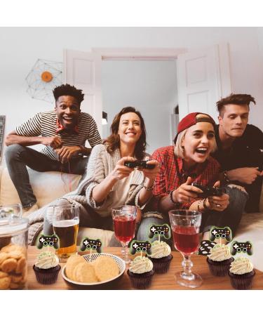 HOKPA Video Game Controller Cupcake Toppers 36Pcs Game Cupcake Picks for Game Themed Anniversary Baby Shower Birthday Party Decorations - Buy Online on GoSupps.com