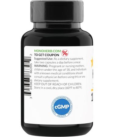 MONOHERB Hadjod Extract 1000 mg - 90 Capsules - Cissus Quadrangularis - Buy Online on GoSupps.com