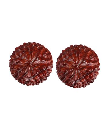 Beaupretty 4 piece of carving chinese handmade ball wooden handicraft massage ball toys acupressure ball decompression jewelry lychi massage globe ornaments accessories