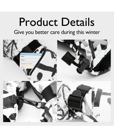 Ski Gloves - Waterproof Snow Gloves -30 Winter Gloves for Cold Weather Touchscreen Snowboard Gloves - White (Medium) - Men Women - Buy Online on GoSupps.com