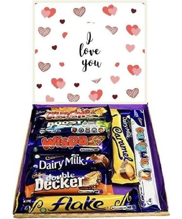 I LOVE YOU Present pick n mix The Cadburys sweet selection Chocolate Box sweet Hamper Present gift for Mothers Day Easter - Buy Online on GoSupps.com
