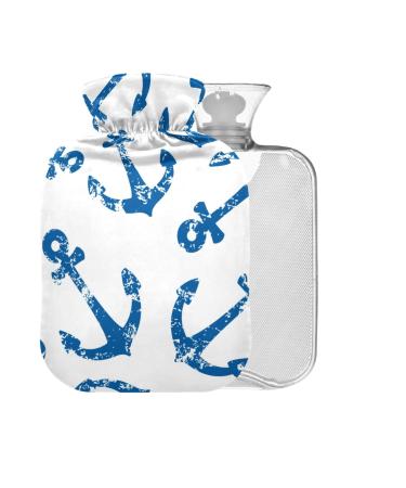 Anchors Hot Water Bottle without BAP with Cover 2 l Large Hot Water Bag for Pain Relief Bed Hand and Feet