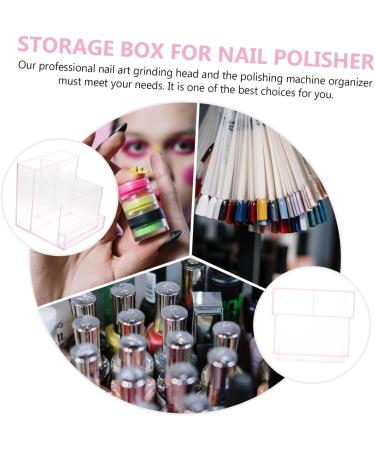 POPETPOP 4 Pcs Storage Rack Nail Technician Desk Organiser Nail Bit Organizer Nail Tech Organizer Drill Bit Display Nail Drill Machine Drill Bit Holder Manicure Plastic Brush Holder 10.3x9.7cmx4pcs Pinkx4pcs - Buy Online on GoSupps.com