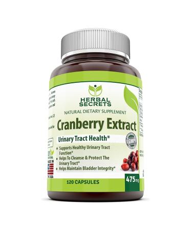 Herbal Secrets Cranberry Extract 475 Mg 120 Capsules