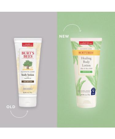 Burt's Bees Ultimate Care Healing Body Lotion - Aloe & Rice Milk for Sensitive Skin | 98.8% Natural | 6oz - International Shipping Available - Buy Online on GoSupps.com