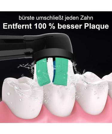 8 Compatible Oral-B iO Brush Heads - Powerful Cleaning for iO 3/4/6/7/8/9/10 - Premium Black Replacement Toothbrush Heads - Buy Online on GoSupps.com