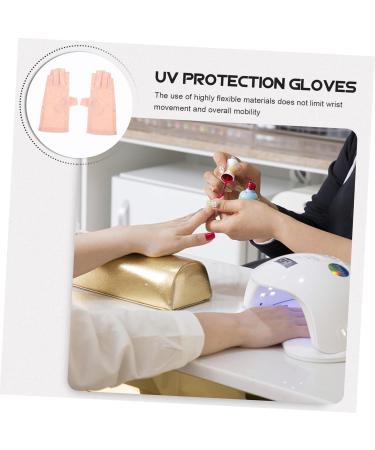 minkissy 2 Pairs Sun Protection Half Finger Gloves Sun Protection Gloves Anti-uv Gloves Manicure Tools Uv Prevention Gloves Nail Art Protector Light Lamp Gloves Hand Guard Nylon Miss Riding - Buy Online on GoSupps.com