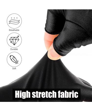 UV Gloves for Gel Nails - Fingerless UV Protection Gloves for Nail Lamp Anti UVA&UVB UPF50+ Nail Care Gloves Professional Gel Manicure Hand Protection (Black) - Buy Online on GoSupps.com