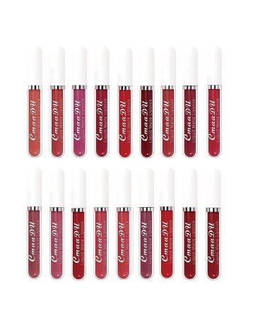 Bonnie Choice Store 18PCS Matte Liquid Lipstick Set Long-Lasting Nude Shades | Waterproof & High Pigmented Lip Gloss Set for Women - Buy Online on GoSupps.com
